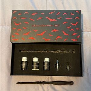 Archer and Olive Elegant Black Gothic Calligraphy Set